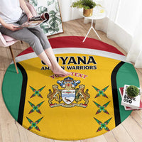 Custom Guyana Cricket Round Carpet Come On Amazon Warriors