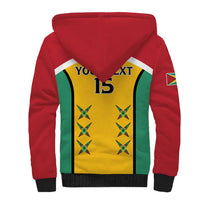 Custom Guyana Cricket Sherpa Hoodie Come On Amazon Warriors