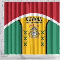 Custom Guyana Cricket Shower Curtain Come On Amazon Warriors