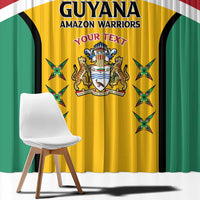 Custom Guyana Cricket Window Curtain Come On Amazon Warriors