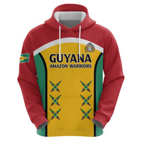 Custom Guyana Cricket Zip Hoodie Come On Amazon Warriors
