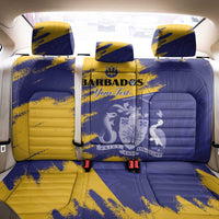 Custom Barbados Royals Cricket Back Car Seat Cover Coat Of Arms Flag Style
