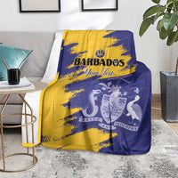 Custom Barbados Royals Cricket Blanket Coat Of Arms Flag Style