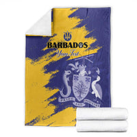 Custom Barbados Royals Cricket Blanket Coat Of Arms Flag Style