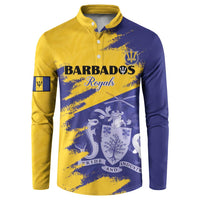 Custom Barbados Royals Cricket Button Sweatshirt Coat Of Arms Flag Style