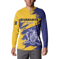 Custom Barbados Royals Cricket Button Sweatshirt Coat Of Arms Flag Style