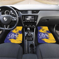Custom Barbados Royals Cricket Car Mats Coat Of Arms Flag Style