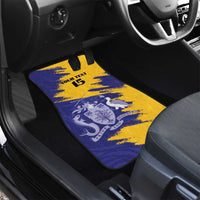Custom Barbados Royals Cricket Car Mats Coat Of Arms Flag Style