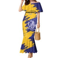 Custom Barbados Royals Cricket Family Matching Mermaid Dress and Hawaiian Shirt Coat Of Arms Flag Style