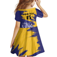 Custom Barbados Royals Cricket Family Matching Off Shoulder Maxi Dress and Hawaiian Shirt Coat Of Arms Flag Style