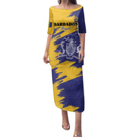 Custom Barbados Royals Cricket Family Matching Puletasi and Hawaiian Shirt Coat Of Arms Flag Style