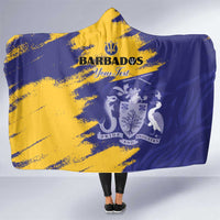 Custom Barbados Royals Cricket Hooded Blanket Coat Of Arms Flag Style