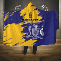 Custom Barbados Royals Cricket Hooded Blanket Coat Of Arms Flag Style