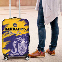 Custom Barbados Royals Cricket Luggage Cover Coat Of Arms Flag Style