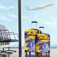 Custom Barbados Royals Cricket Luggage Cover Coat Of Arms Flag Style