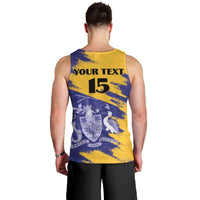 Custom Barbados Royals Cricket Men Tank Top Coat Of Arms Flag Style