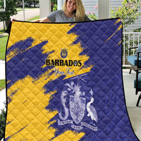 Custom Barbados Royals Cricket Quilt Coat Of Arms Flag Style