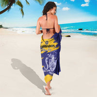 Custom Barbados Royals Cricket Sarong Coat Of Arms Flag Style