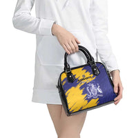 Custom Barbados Royals Cricket Shoulder Handbag Coat Of Arms Flag Style
