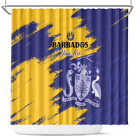 Custom Barbados Royals Cricket Shower Curtain Coat Of Arms Flag Style
