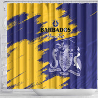 Custom Barbados Royals Cricket Shower Curtain Coat Of Arms Flag Style
