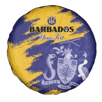 Custom Barbados Royals Cricket Spare Tire Cover Coat Of Arms Flag Style
