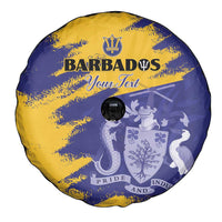 Custom Barbados Royals Cricket Spare Tire Cover Coat Of Arms Flag Style
