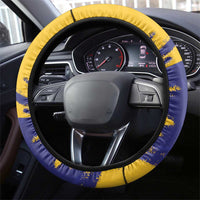 Barbados Royals Cricket Steering Wheel Cover Coat Of Arms Flag Style