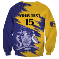 Custom Barbados Royals Cricket Sweatshirt Coat Of Arms Flag Style