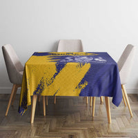 Custom Barbados Royals Cricket Tablecloth Coat Of Arms Flag Style