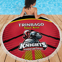 Custom Trinidad and Tobago Cricket Beach Blanket Wave Yuh Flag - Trinbago Strong