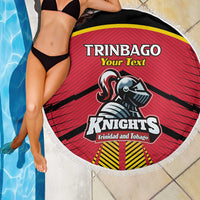 Custom Trinidad and Tobago Cricket Beach Blanket Wave Yuh Flag - Trinbago Strong