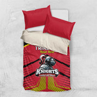 Custom Trinidad and Tobago Cricket Bedding Set Wave Yuh Flag - Trinbago Strong