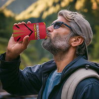 Custom Trinidad and Tobago Cricket 4 in 1 Can Cooler Tumbler Wave Yuh Flag - Trinbago Strong