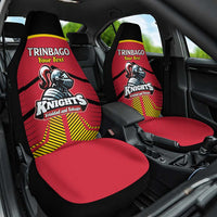 Custom Trinidad and Tobago Cricket Car Seat Cover Wave Yuh Flag - Trinbago Strong