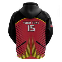 Custom Trinidad and Tobago Cricket Hoodie Wave Yuh Flag - Trinbago Strong