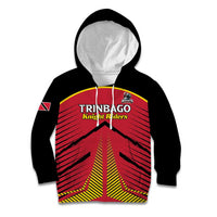 Custom Trinidad and Tobago Cricket Kid Hoodie Wave Yuh Flag - Trinbago Strong