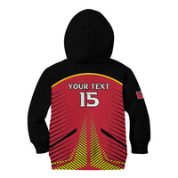 Custom Trinidad and Tobago Cricket Kid Hoodie Wave Yuh Flag - Trinbago Strong