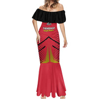 Custom Trinidad and Tobago Cricket Mermaid Dress Wave Yuh Flag - Trinbago Strong