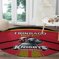 Custom Trinidad and Tobago Cricket Round Carpet Wave Yuh Flag - Trinbago Strong
