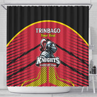 Custom Trinidad and Tobago Cricket Shower Curtain Wave Yuh Flag - Trinbago Strong