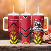 Custom Trinidad and Tobago Cricket Tumbler With Handle Wave Yuh Flag - Trinbago Strong