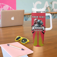 Custom Trinidad and Tobago Cricket Tumbler With Handle Wave Yuh Flag - Trinbago Strong