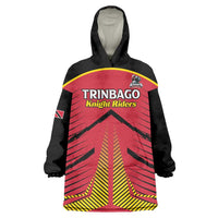 Custom Trinidad and Tobago Cricket Wearable Blanket Hoodie Wave Yuh Flag - Trinbago Strong