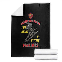 Montford Point Marines Blanket The Right To Fight - Black - Wonder Print Shop