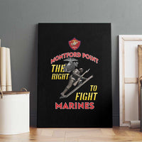 Montford Point Marines Canvas Wall Art The Right To Fight - Black - Wonder Print Shop