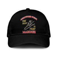 Montford Point Marines Classic Cap The Right To Fight - Black - Wonder Print Shop