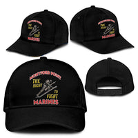 Montford Point Marines Classic Cap The Right To Fight - Black - Wonder Print Shop