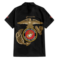 Montford Point Marines Family Matching Off Shoulder Short Dress and Hawaiian Shirt The Right To Fight - Black - Wonder Print Shop
