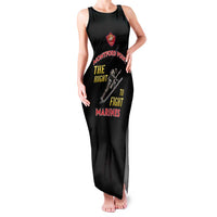 Montford Point Marines Family Matching Tank Maxi Dress and Hawaiian Shirt The Right To Fight - Black - Wonder Print Shop